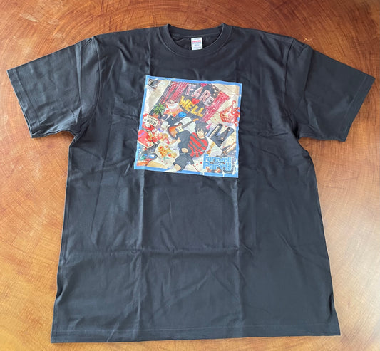 Farewell Party album cover animated T-shirt Black